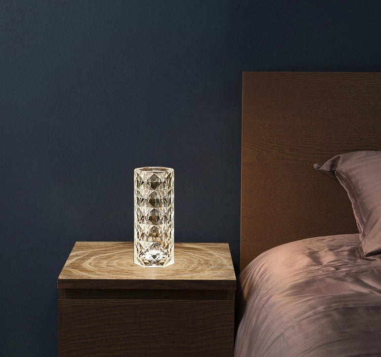 Nordic Crystal Table Lamp: Touch Dimming Atmosphere Light