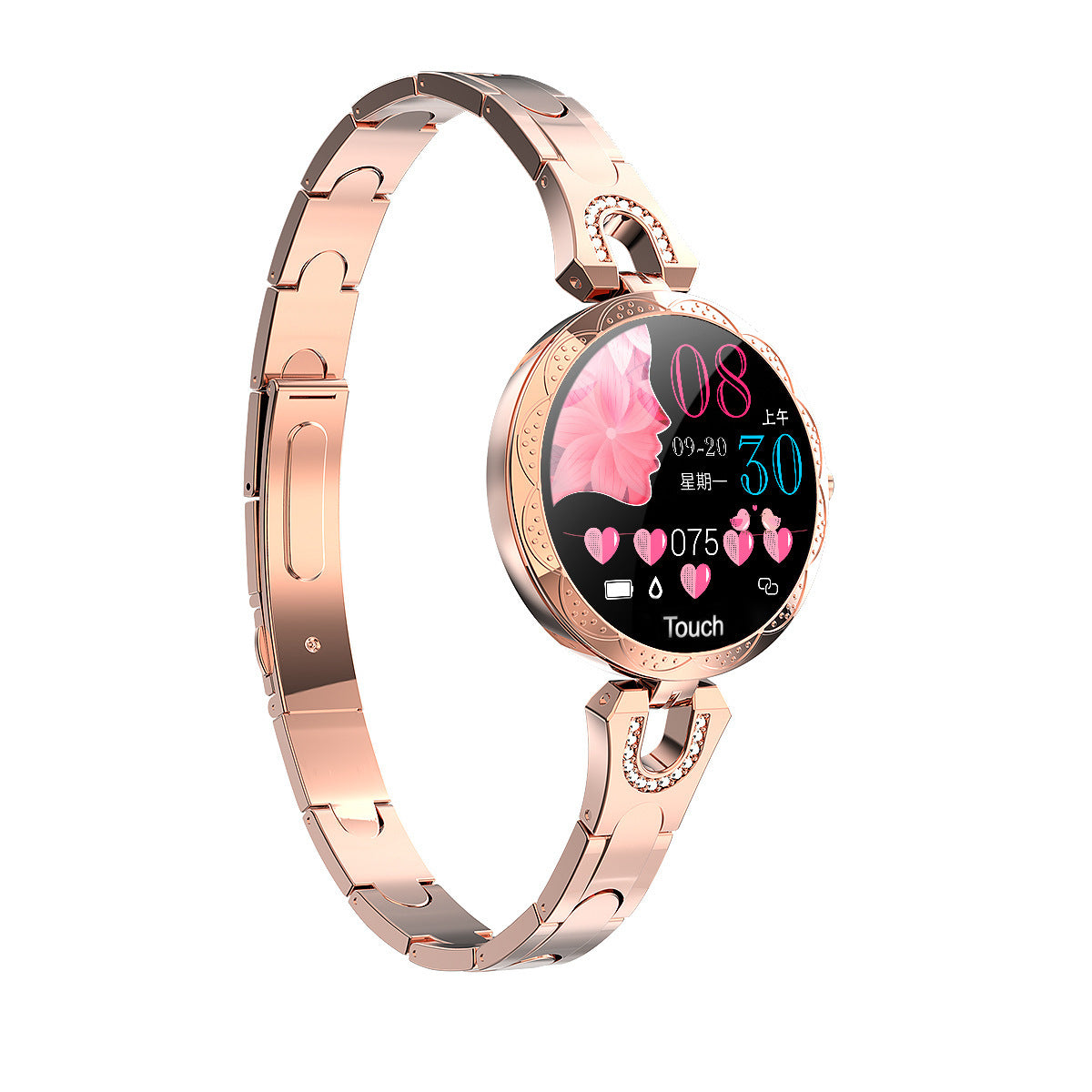 Women's Smart Watch: Waterproof Heart Rate Monitor