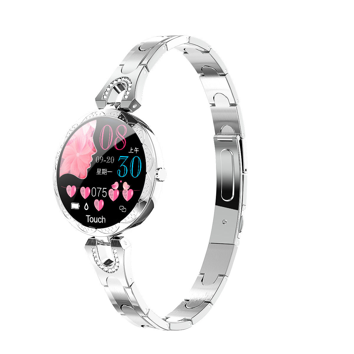 Women's Smart Watch: Waterproof Heart Rate Monitor