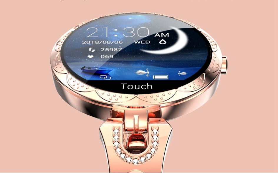 Women's Smart Watch: Waterproof Heart Rate Monitor