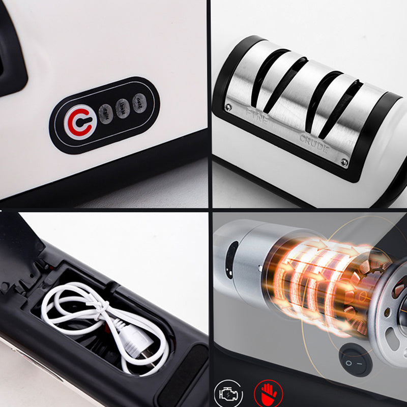 Electric Knife Sharpener: USB Rechargeable for Fast Sharpening