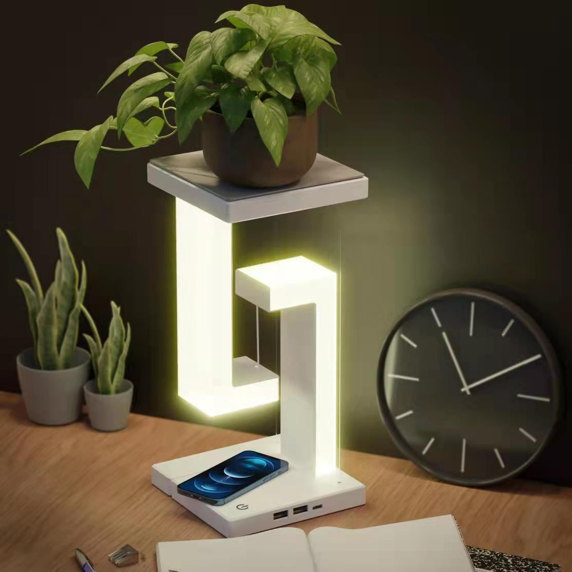 Creative Floating Lamp: Wireless Charging Table Lamp