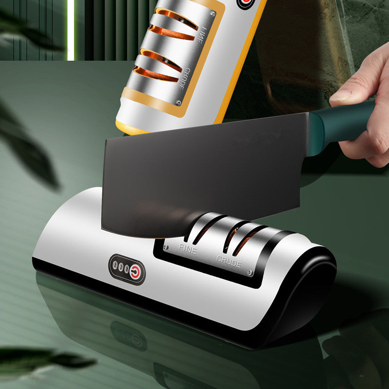 Electric Knife Sharpener: USB Rechargeable for Fast Sharpening