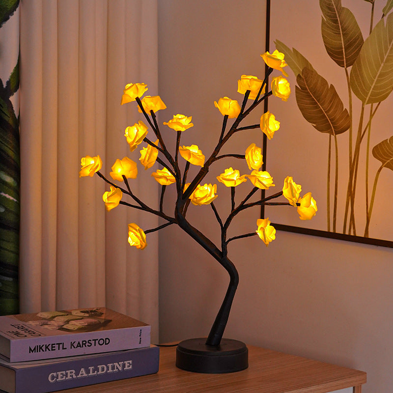 Rose Tree Lamp: Fairy Desk Night Light