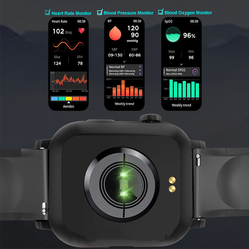 Sports Smartwatch: Blood Pressure and Oxygen Monitoring