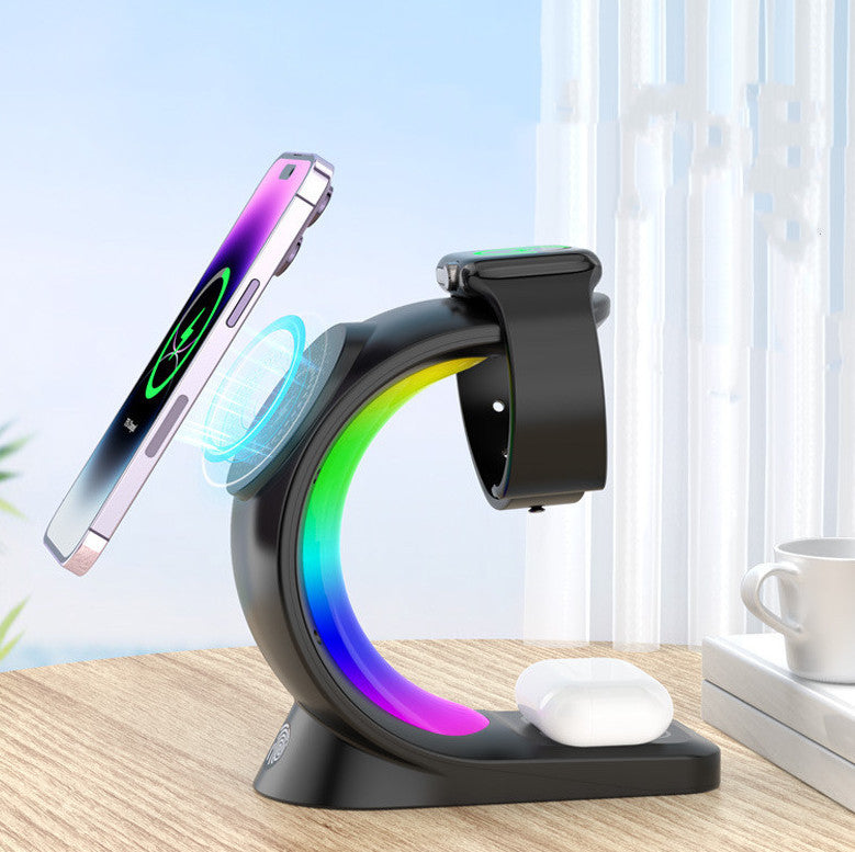 4-in-1 Magnetic Wireless Charger: Fast Charging Station