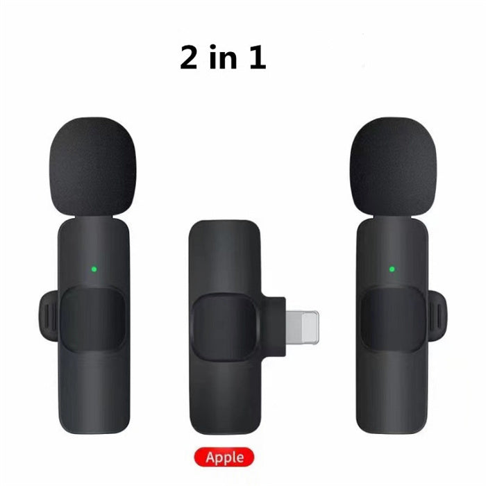 Lavalier Mini Microphone: Wireless Audio Recording for Phone, Video, and Live Streaming