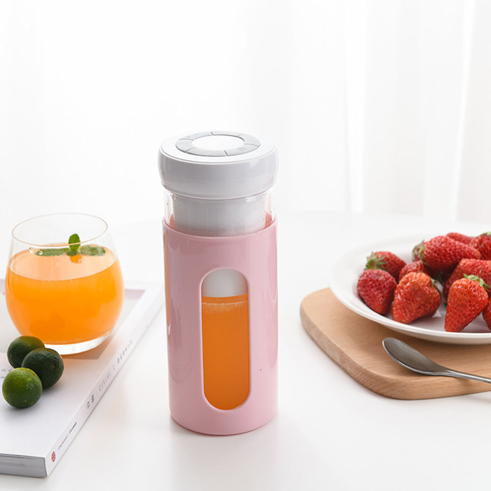 Portable Blender: Electric Fruit and Vegetable Juicer, USB Rechargeable