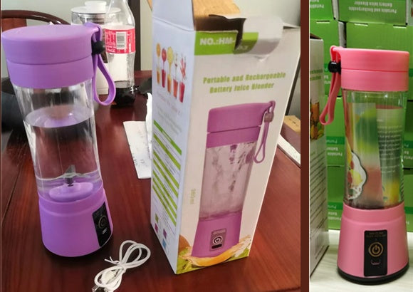 Portable Blender: USB Rechargeable Mini Juicer for Fruits