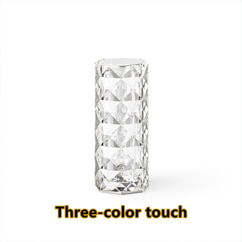 Nordic Crystal Table Lamp: Touch Dimming Atmosphere Light