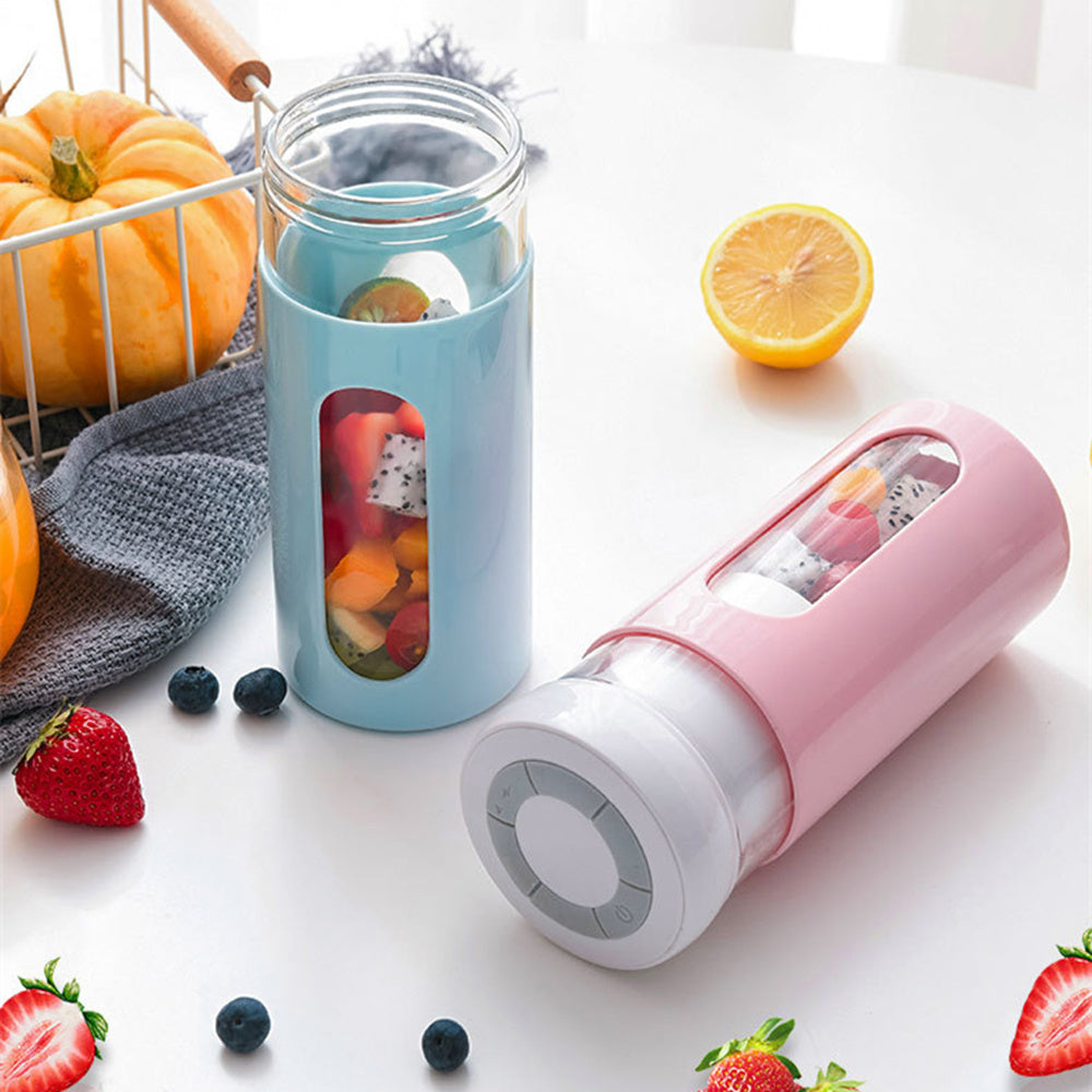 Portable Blender: Electric Fruit and Vegetable Juicer, USB Rechargeable