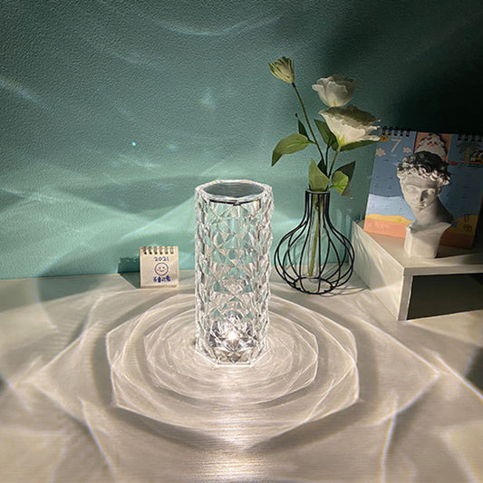 Nordic Crystal Table Lamp: Touch Dimming Atmosphere Light