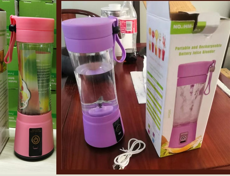 Portable Blender: USB Rechargeable Mini Juicer for Fruits