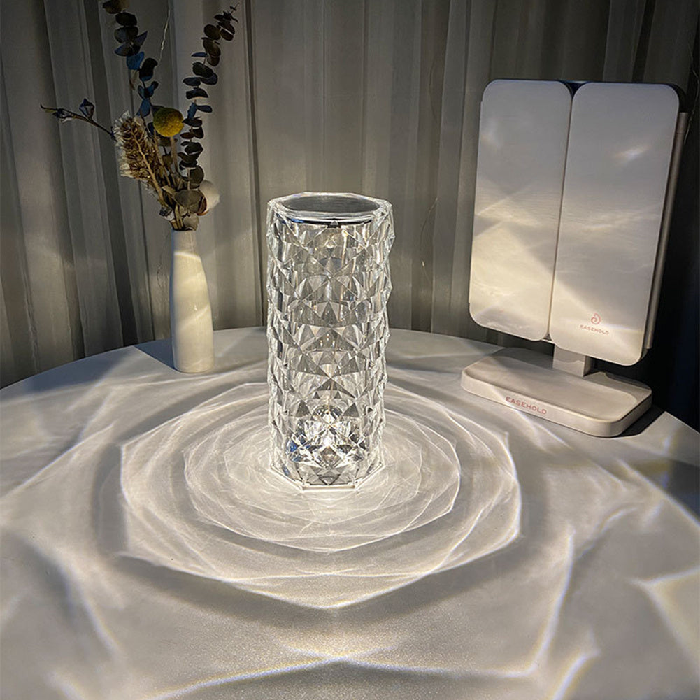 Nordic Crystal Table Lamp: Touch Dimming Atmosphere Light