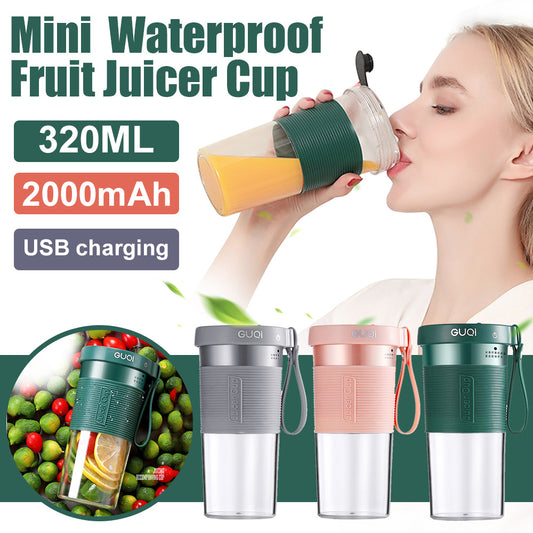 Mini Portable Blender: USB Rechargeable Fruit Juicer and Smoothie Maker