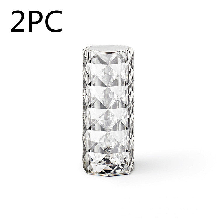 Nordic Crystal Table Lamp: Touch Dimming Atmosphere Light