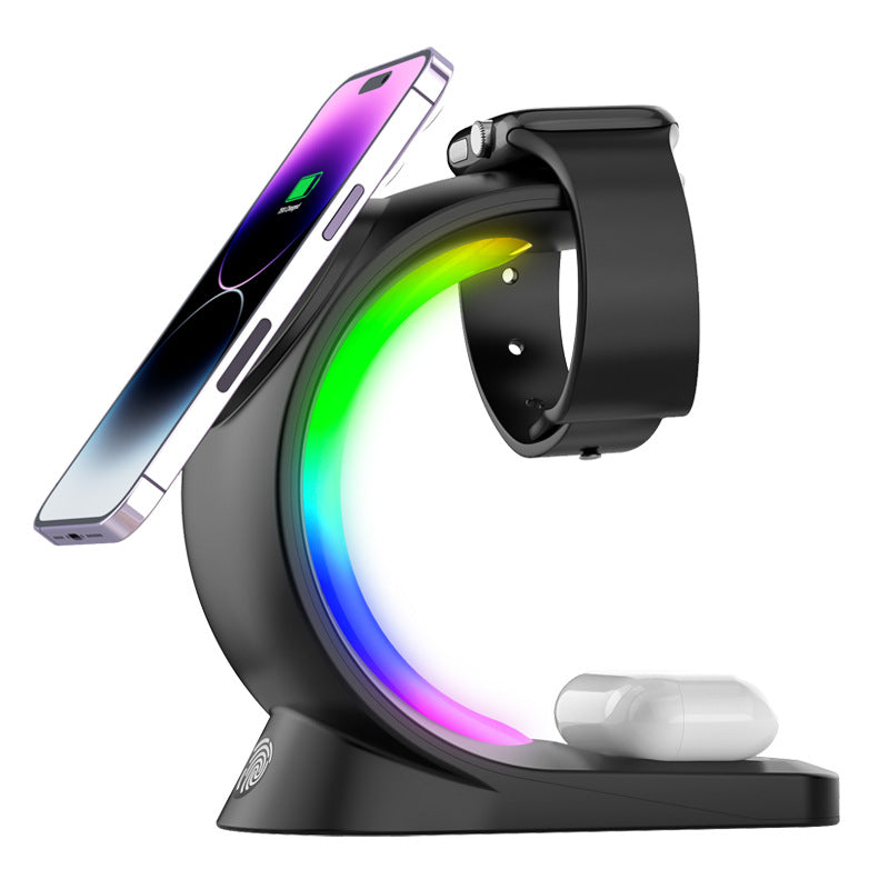 4-in-1 Magnetic Wireless Charger: Fast Charging Station