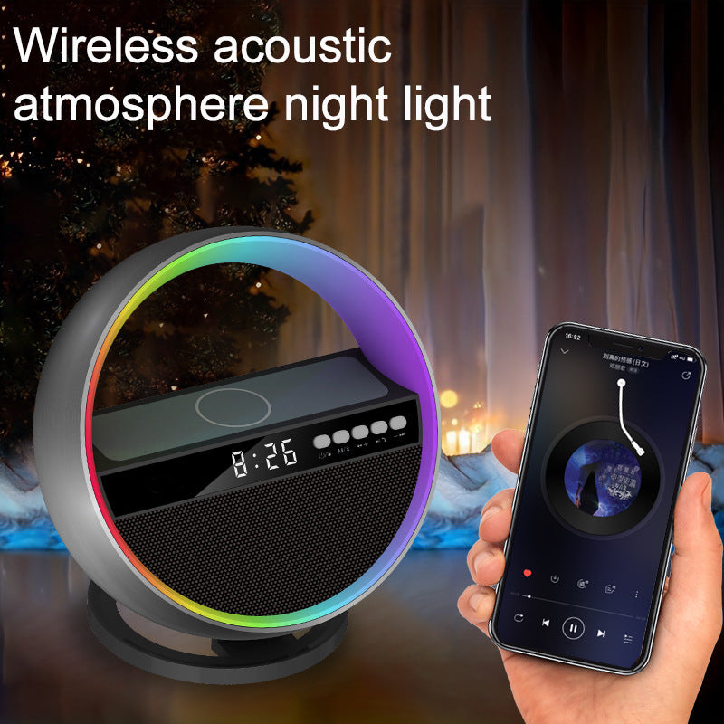 The 2024 New Multifunction RGB Night Light Wireless Charger Bluetooth Speaker Large G Ambience Light Home Decor