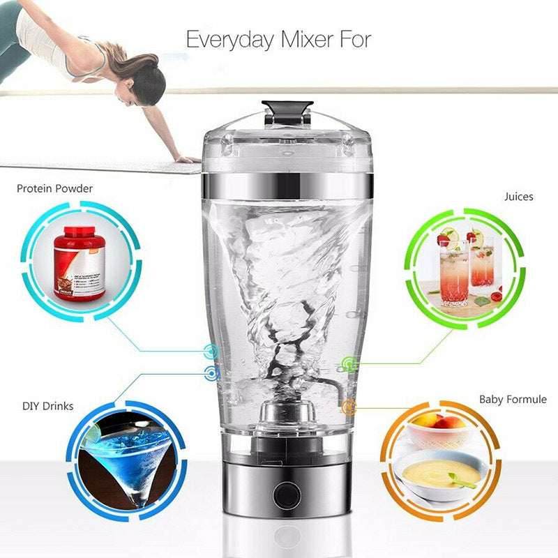 Electric Protein Shaker: USB Charging Blender Bottle