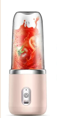 6-Blade Portable Blender: Mini Juicer Cup for Smoothies and Ice Crushing