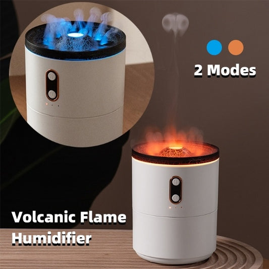 Volcanic Flame Aroma Diffuser: USB Portable Air Humidifier