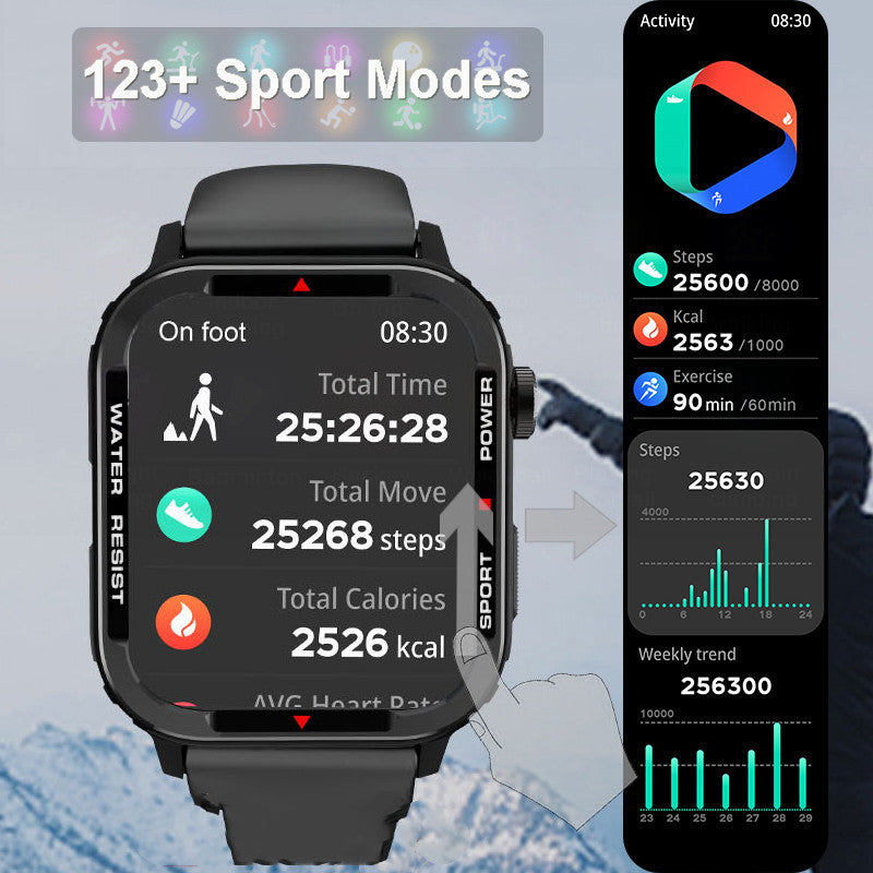 Sports Smartwatch: Blood Pressure and Oxygen Monitoring