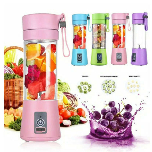 Portable Blender: USB Rechargeable Mini Juicer for Fruits