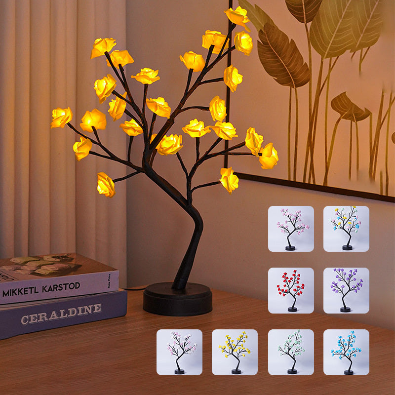 Rose Tree Lamp: Fairy Desk Night Light